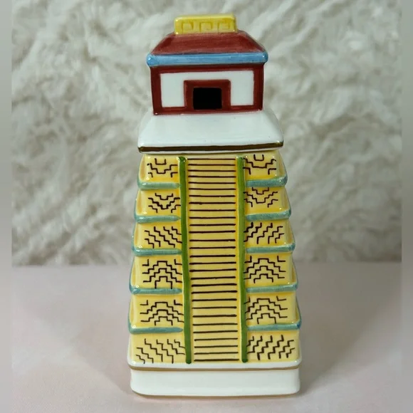 The DANBURY MINT - SPICES OF THE WORLD - Chili - Mexican Mayan Pyramid Spice Jar - Picture 3 of 6